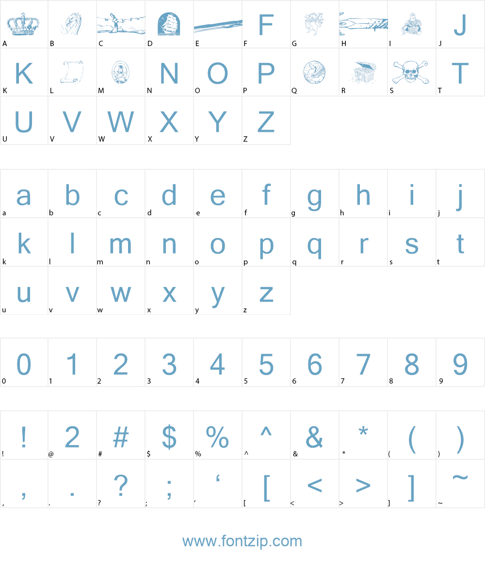 Fantasy clipart 2 Font Character